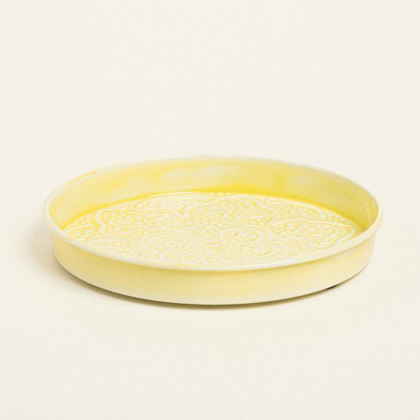 Beauty Home ΔΙΣΚΟΣ ΜΕΤΑΛΛΙΚΟΣ ΑΝΑΓΛΥΦΟΣ ΚΙΤΡΙΝΟ 22 CM