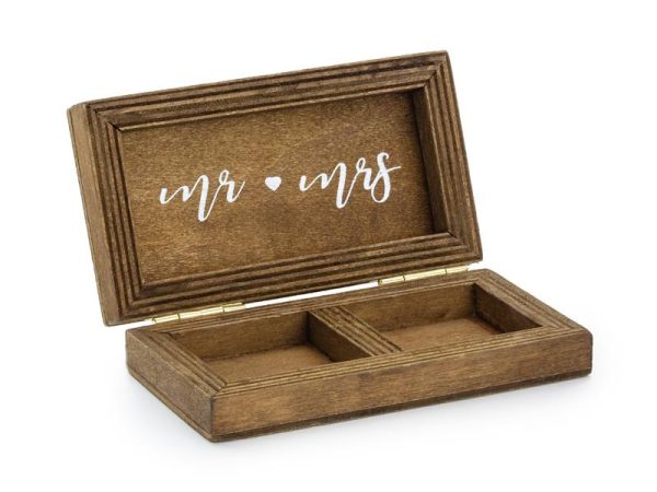 Beauty Home ΞΥΛΙΝΟ ΚΟΥΤΑΚΙ MR & MRS 10 x 5,5 cm