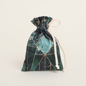 Beauty Home ΠΟΥΓΚΙ ΜΕ ΚΟΡΔΟΝΙ 12 x 17 cm ΓΕΩΜΕΤΡΙΚΟ ΣΧΕΔΙΟ ΜΑΡΜΑΡΟ