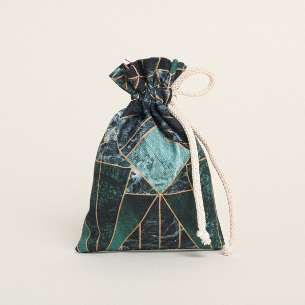 Beauty Home ΠΟΥΓΚΙ ΜΕ ΚΟΡΔΟΝΙ 12 x 17 cm ΓΕΩΜΕΤΡΙΚΟ ΣΧΕΔΙΟ ΜΑΡΜΑΡΟ