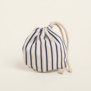 Beauty Home ΠΟΥΓΚΙ ΟΒΑΛ ΜΕ ΚΟΡΔΟΝΙ 13 x 14 cm ΡΙΓΕ ΜΠΛΕ