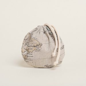 Beauty Home ΠΟΥΓΚΙ ΟΒΑΛ ΜΕ ΚΟΡΔΟΝΙ 13 x 14 cm ΧΑΡΤΗΣ VINTAGE