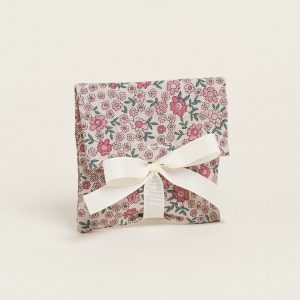 Beauty Home ΠΟΥΓΚΙ ΜΕ ΚΟΡΔΕΛΑ 12 x 17 cm ΡΟΖ ΜΑΡΓΑΡΙΤΕΣ