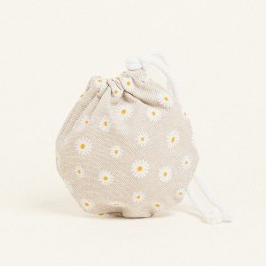 Beauty Home ΠΟΥΓΚΙ ΟΒΑΛ ΜΕ ΚΟΡΔΟΝΙ 13 x 14 cm ΜΙΚΡΕΣ ΜΑΡΓΑΡΙΤΕΣ