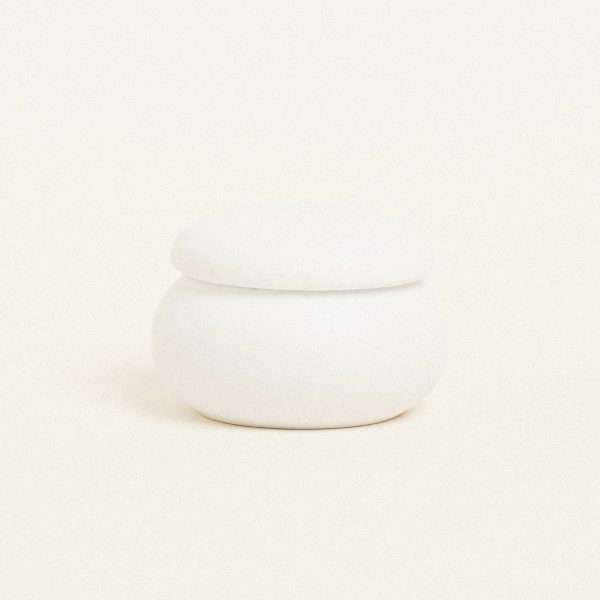 Beauty Home ΚΕΡΑΜΙΚΗ ΜΠΙΖΟΥΤΙΕΡΑ ΜΑΚΑΡΟΝ 6,5 x 5 cm ΛΕΥΚΟ