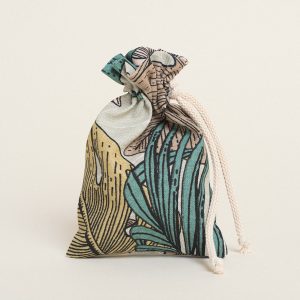 Beauty Home ΠΟΥΓΚΙ ΜΕ ΚΟΡΔΟΝΙ 12 x 17 cm  ΤΡΟΠΙΚΟ ΠΑΣΤΕΛ