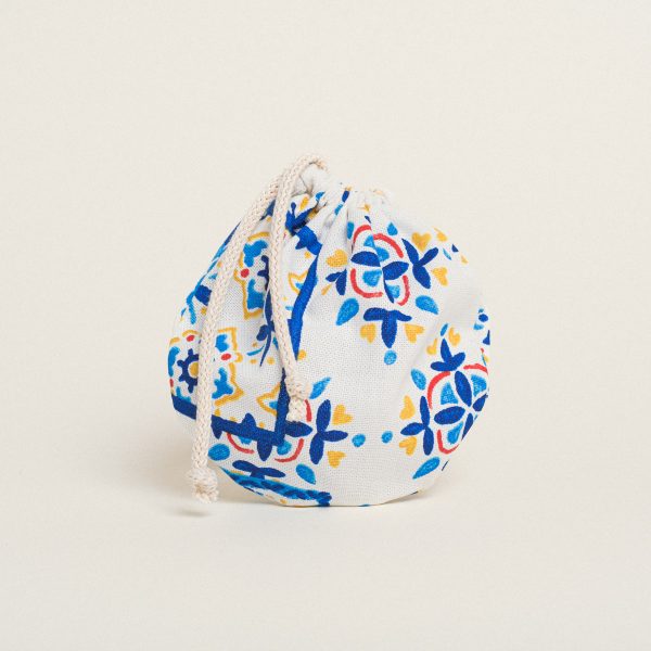 Beauty Home ΠΟΥΓΚΙ ΟΒΑΛ ΜΕ ΚΟΡΔΟΝΙ 13 x 14 cm  ΑΖΟΥΛΕΖΟΥ