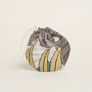 Beauty Home ΠΟΥΓΚΙ ΟΒΑΛ ΜΕ ΚΟΡΔΟΝΙ 13 x 14 cm  ΤΡΟΠΙΚΟ ΠΑΣΤΕΛ