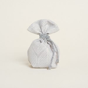 Beauty Home ΠΟΥΓΚΙ ΜΕ ΒΑΣΗ 8 x 12 cm ΖΑΚΑΡ ΦΥΛΛΟ ΡΕΤΡΟ LUREX ΑΣΗΜΙ