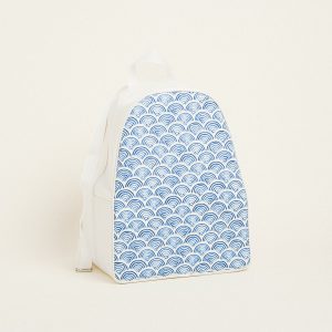 Beauty Home BACKPACK 43x35x23cm ΜΠΛΕ ΚΥΜΑΤΑ