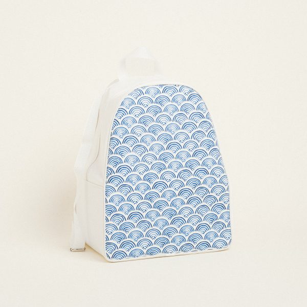 Beauty Home BACKPACK 43x35x23cm ΜΠΛΕ ΚΥΜΑΤΑ