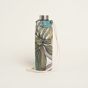 Beauty Home ΘΗΚΗ ΓΙΑ ΜΠΟΥΚΑΛΙ ΜΕ ΚΟΡΔΟΝΙ 22 x 12 cm ΤΡΟΠΙΚΟ ΠΑΣΤΕΛ