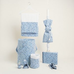 Beauty Home ΣΕΤ ΒΑΠΤΙΣΗΣ ΜΠΛΕ ΚΥΜΑΤΑ